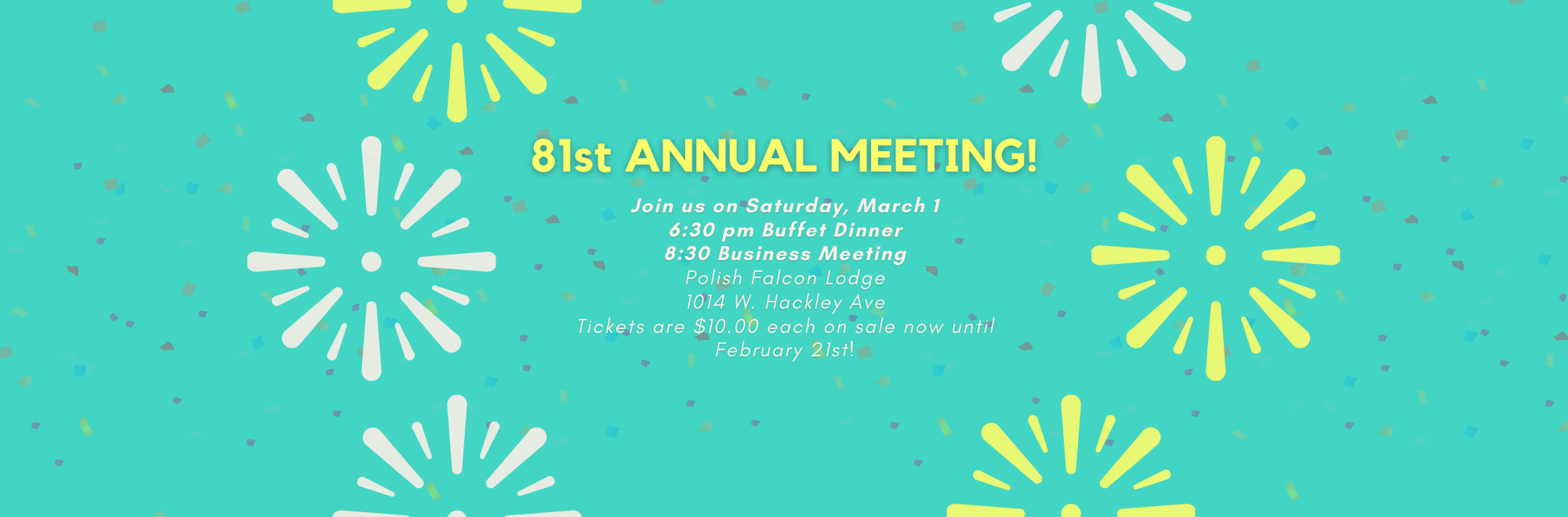 Join us for our 81st Annual Meeting!